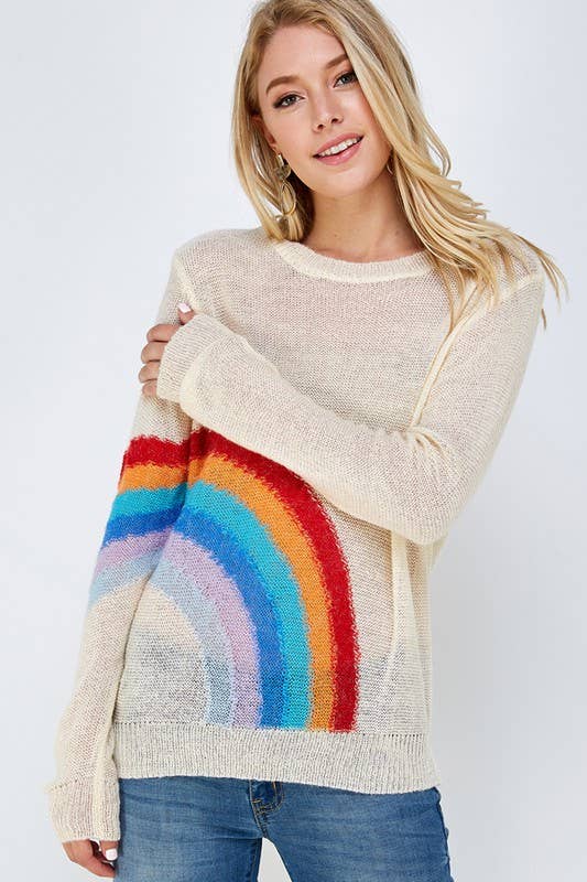 Rainbow Knit Top