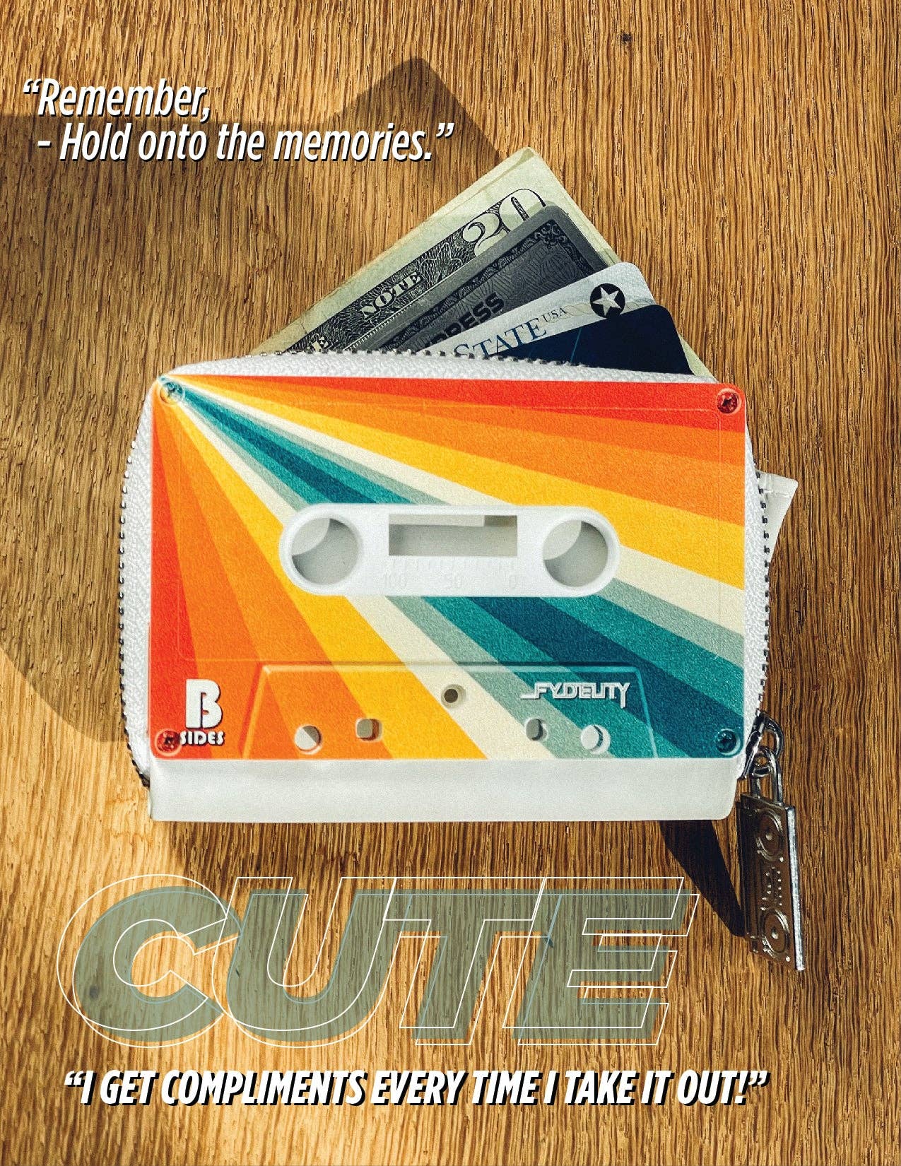 Mixtape Wallet- Limited Edition Retro Rainbow