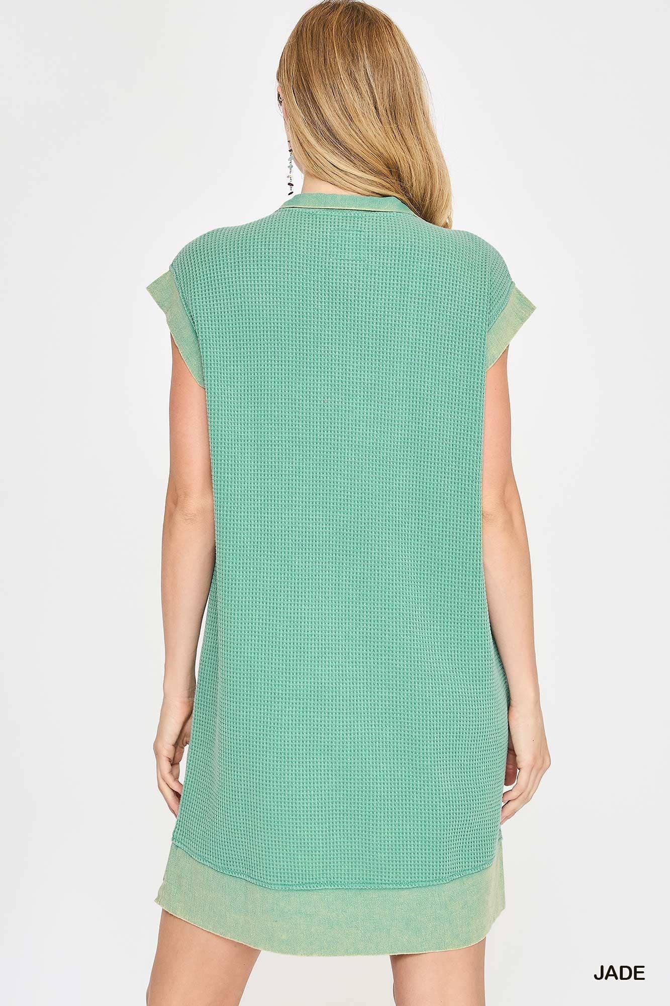 Mineral Wash Mini Dress