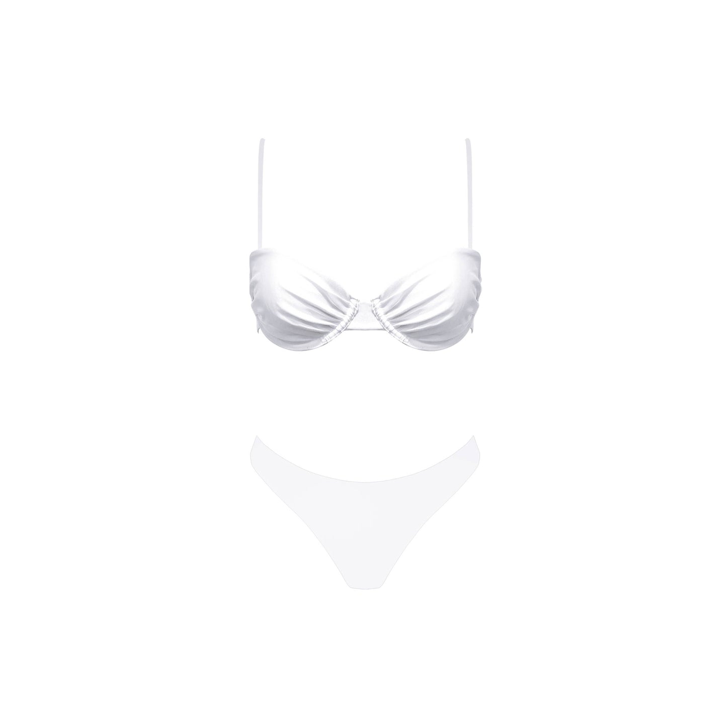 Lorenzo White Bikini Set