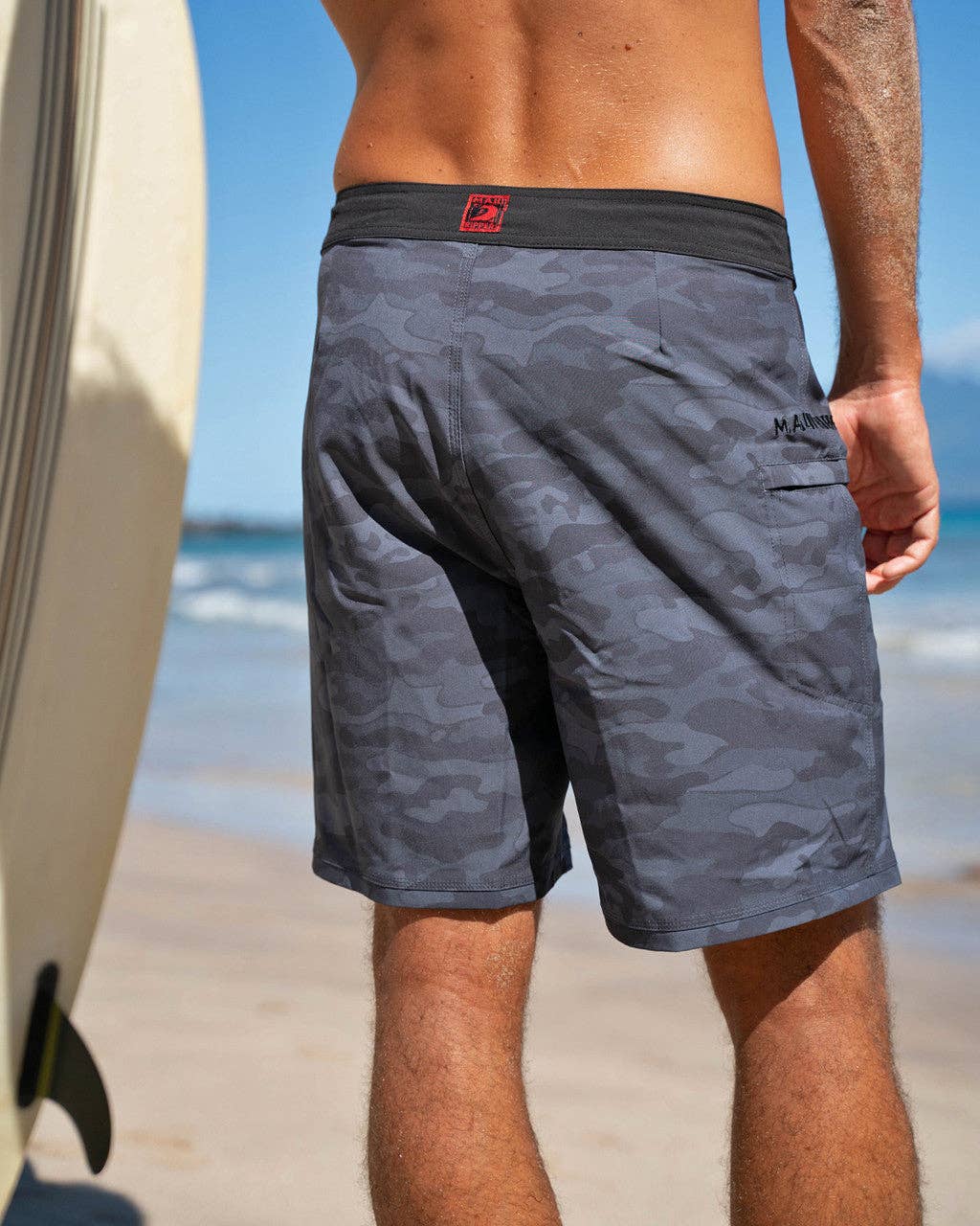 Midnight Camo 19" Stretch Boardshort