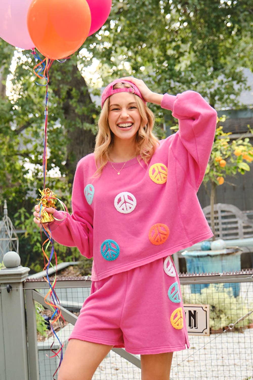 Peace Out Pink 2pc Set