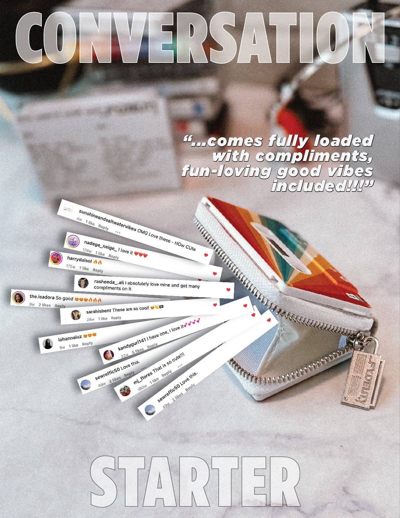 Mixtape Wallet- Limited Edition Retro Rainbow