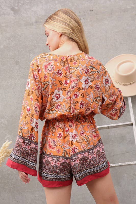 Boho Print Romper