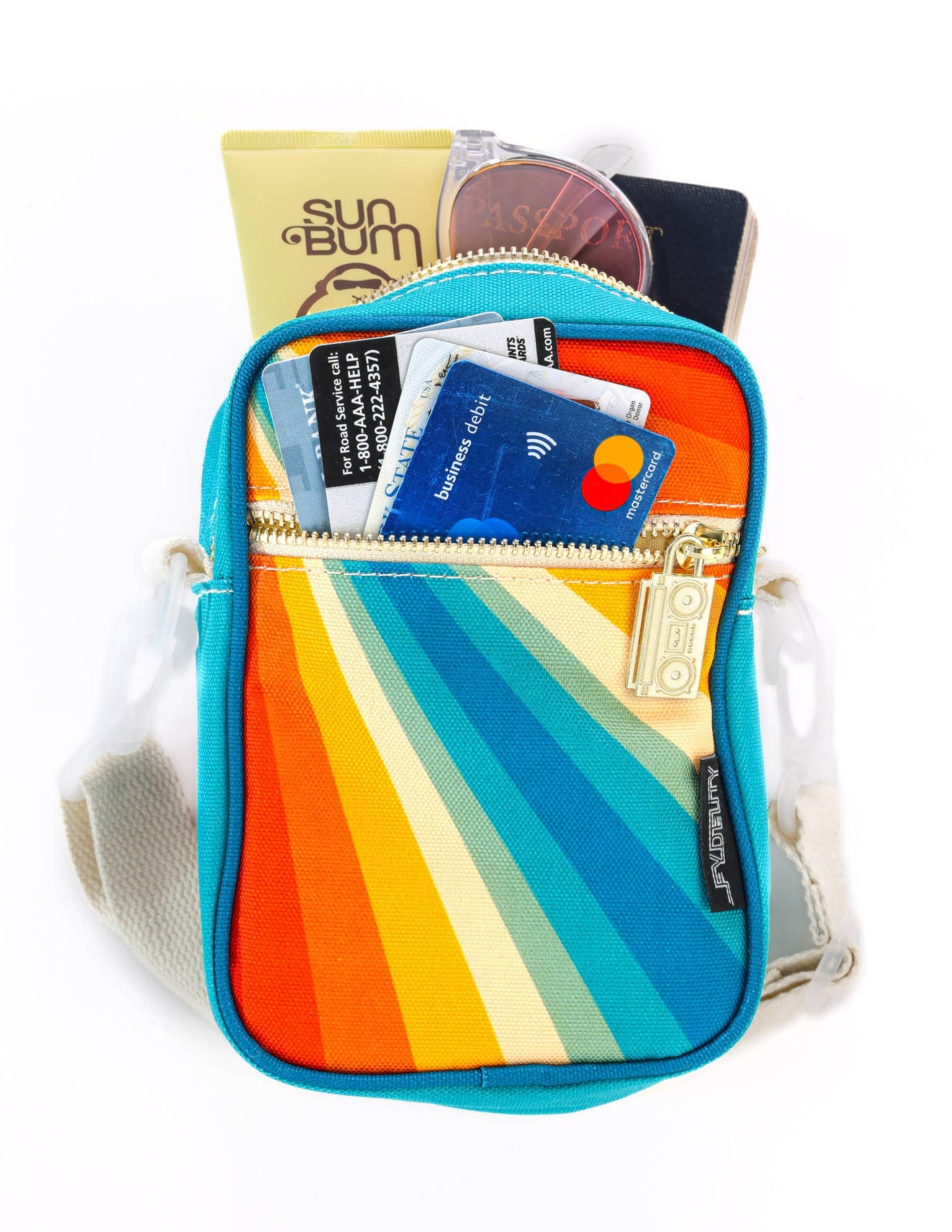 Mini Brick Bag- Retro Rainbow
