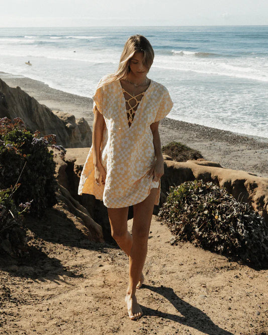 SandCloud Floral Check Coverup