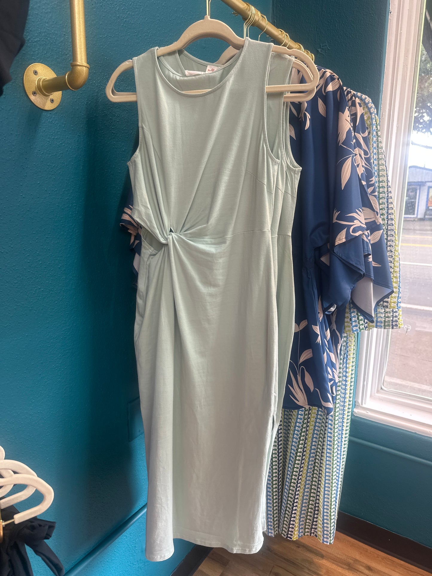 Seaglass Tank Twist Dress