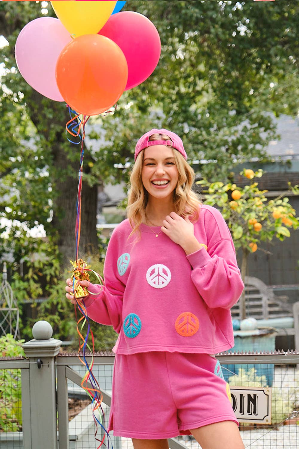 Peace Out Pink 2pc Set