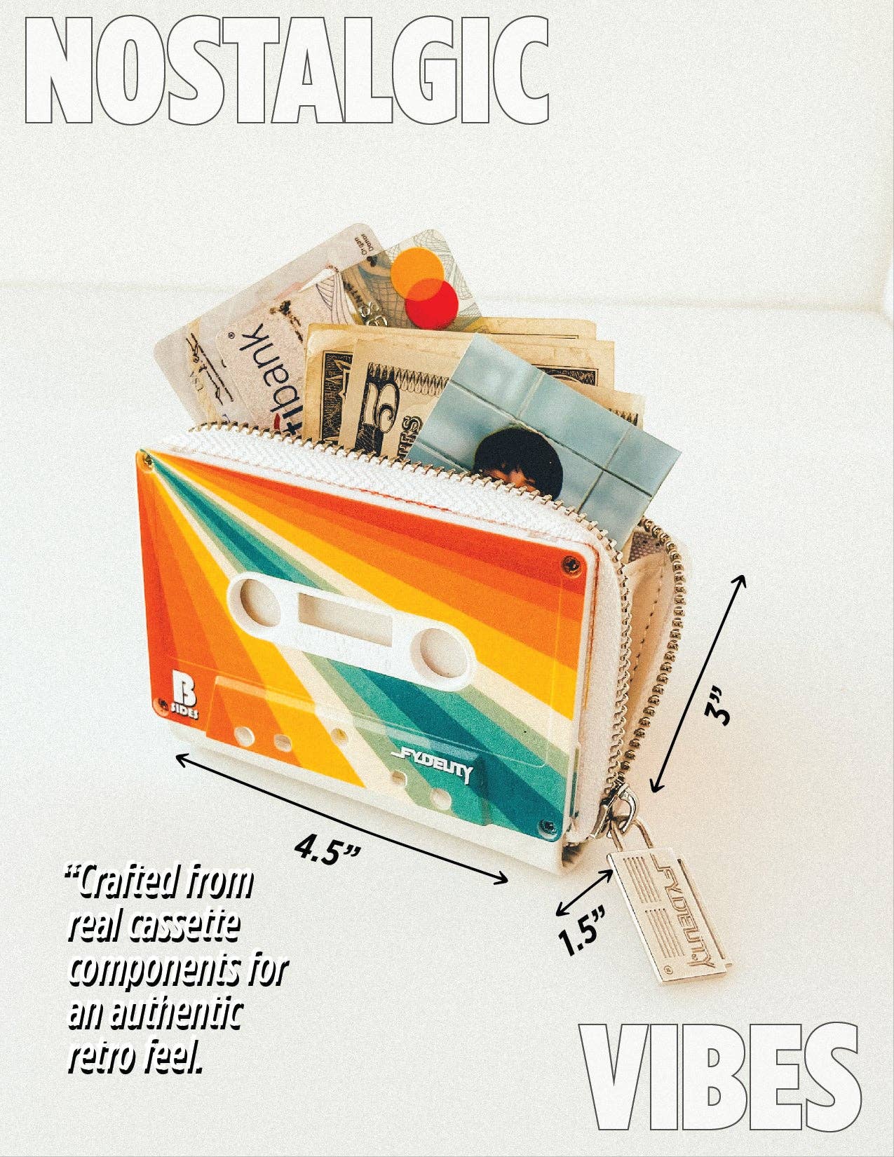 Mixtape Wallet- Limited Edition Retro Rainbow