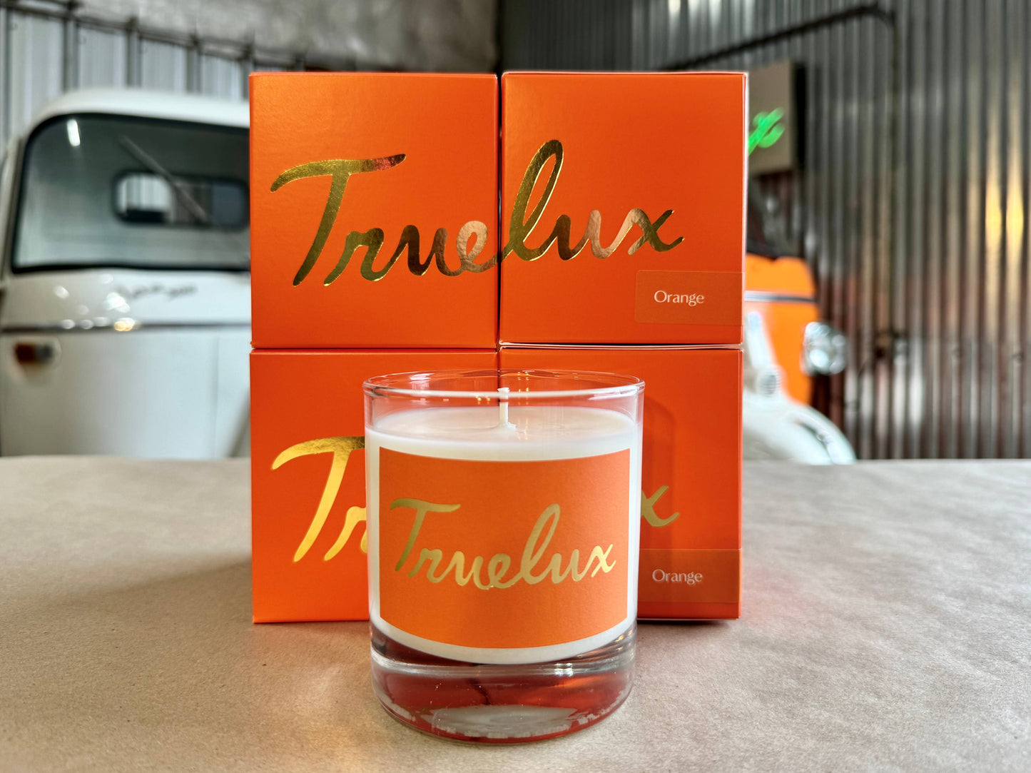 Truelux Orange Lotion Candle