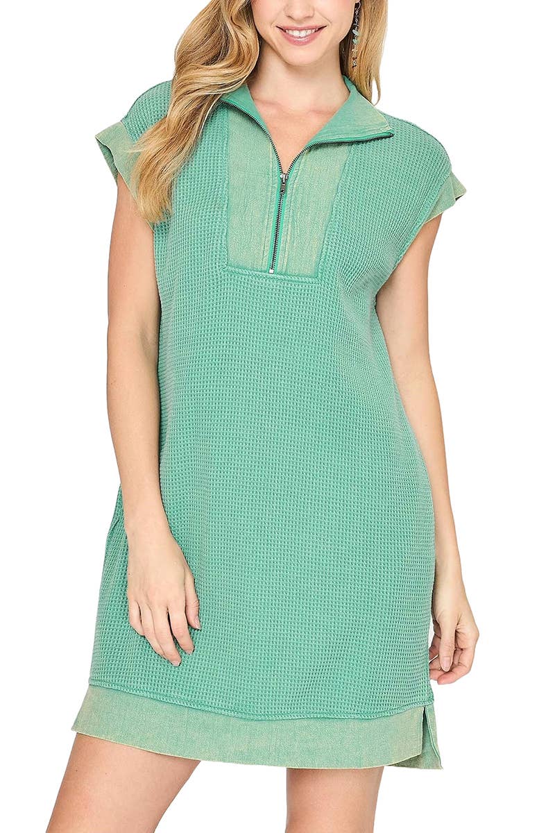 Mineral Wash Mini Dress