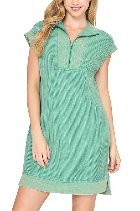 Mineral Wash Mini Dress