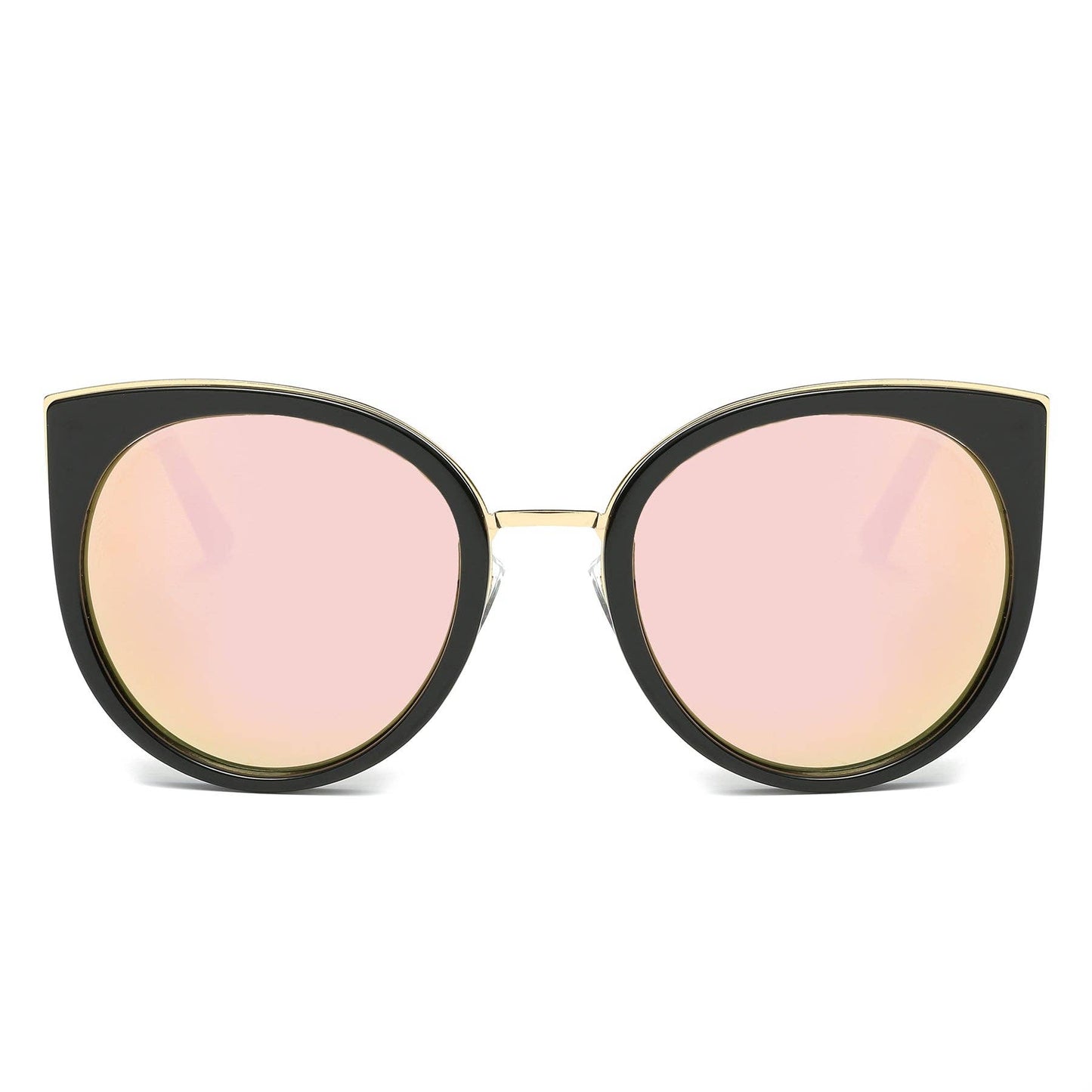 PALISADES SUNGLASS IN BLACK WITH PINK