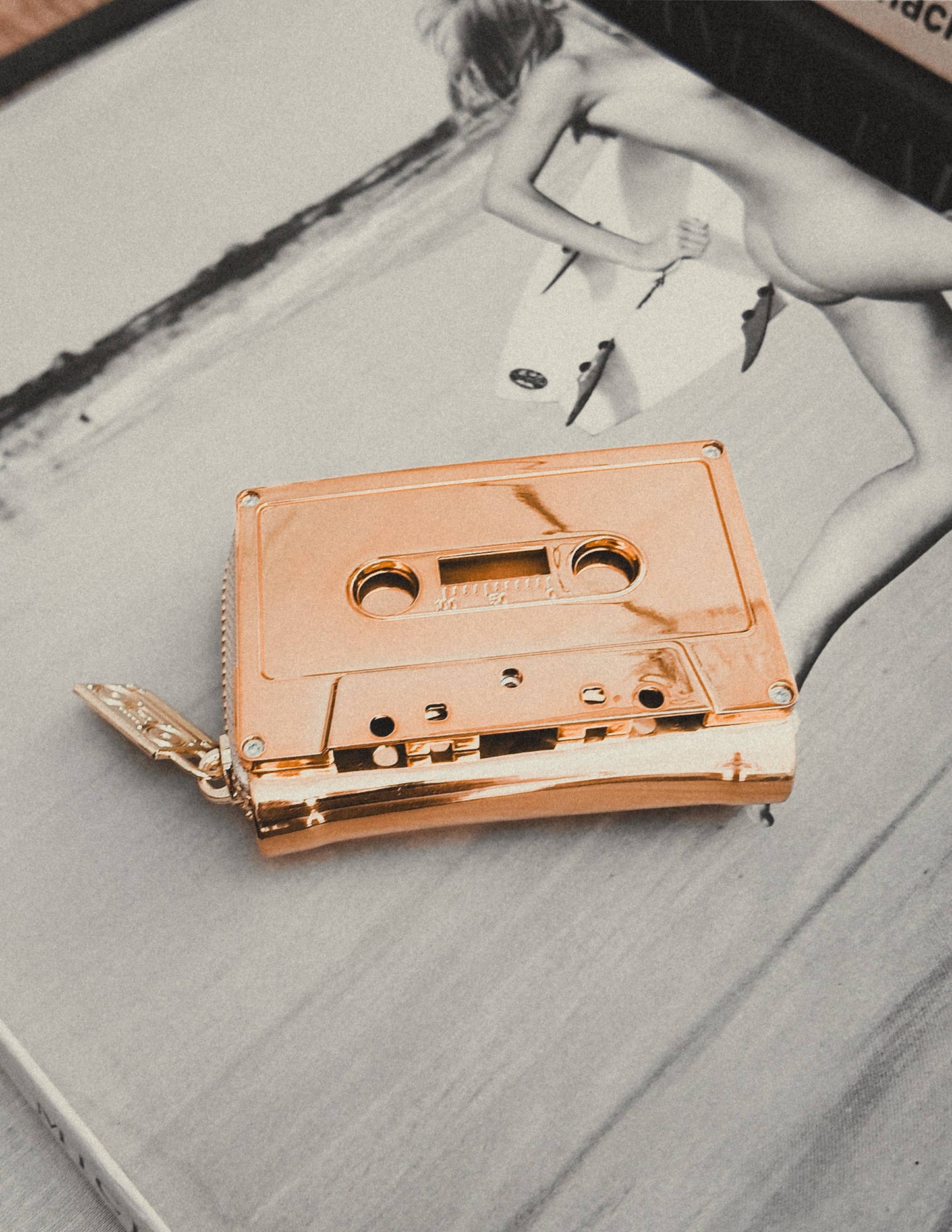 Retro 80s Cassette Tape Wallet- Rose