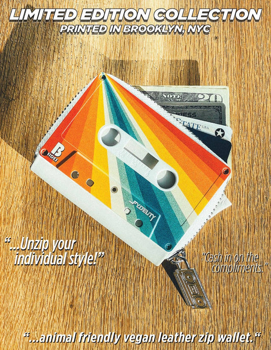 Mixtape Wallet- Limited Edition Retro Rainbow