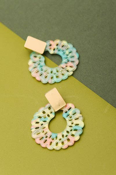 Acrylic Flower Earrings