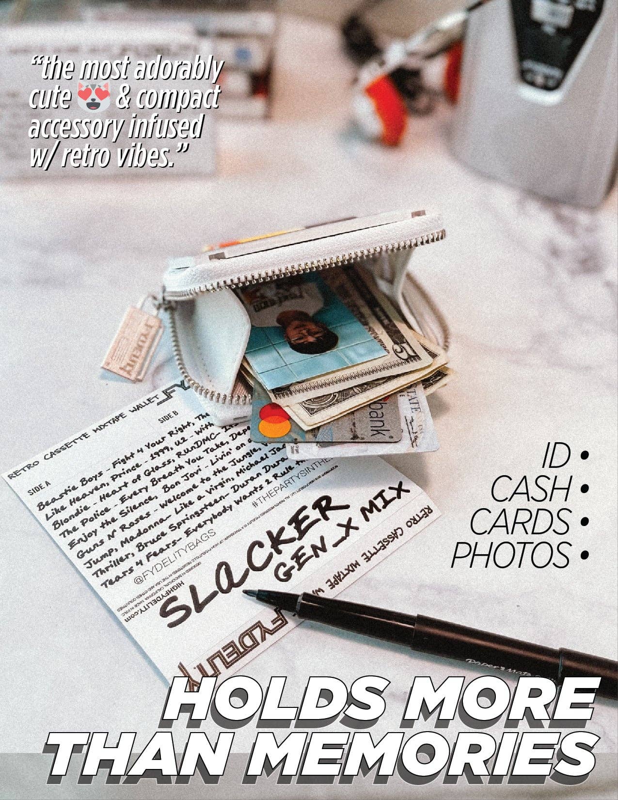 Mixtape Wallet- Limited Edition Retro Rainbow