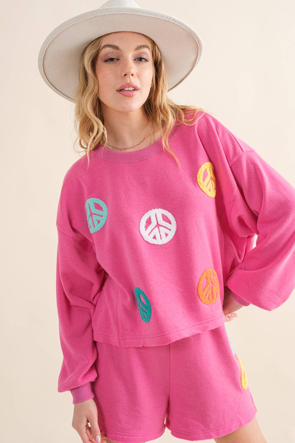 Peace Out Pink 2pc Set