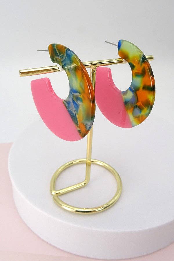 Neon Acrylic Hoops